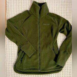 Marmot Olive Full-Zip Fleece Jacket
